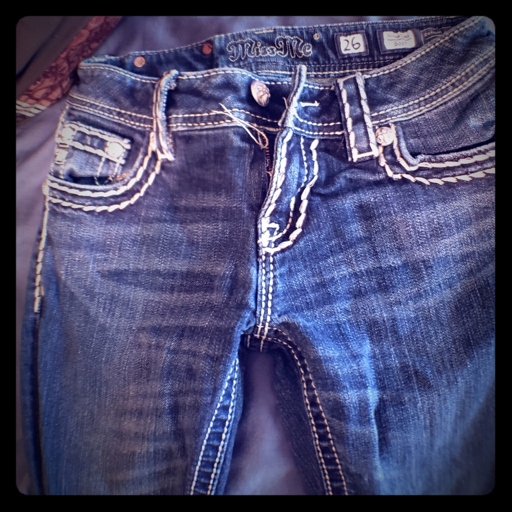 "Miss Me" Low Rise Boot Cut Jeans